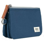 Roka Blue Carnaby Small Recycled Canvas Wallet