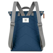 Roka Blue Finchley A Medium Sustainable Canvas Backpack