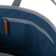 Roka Blue Finchley A Medium Sustainable Canvas Backpack