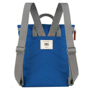 Roka Blue Finchley A Small Sustainable Canvas Backpack