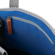 Roka Blue Finchley A Small Sustainable Canvas Backpack