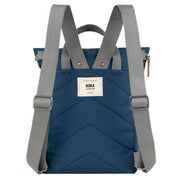 Roka Blue Finchley A Small Sustainable Canvas Backpack