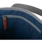 Roka Blue Finchley A Small Sustainable Canvas Backpack