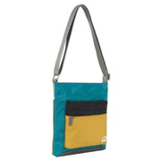 Roka Blue Kennington B Medium Creative Waste Colour Block Recycled Nylon Crossbody Bag