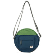 Roka Blue Paddington B Creative Waste Two Tone Recycled Canvas Crossbody Bag