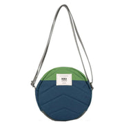 Roka Blue Paddington B Creative Waste Two Tone Recycled Canvas Crossbody Bag