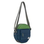 Roka Blue Paddington B Creative Waste Two Tone Recycled Canvas Crossbody Bag