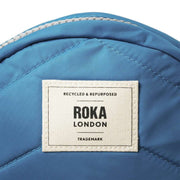 Roka Blue Paddington B Small Sustainable Nylon Crossbody Bag