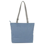 Roka Blue Trafalgar B Hickory Stripe Recycled Canvas Tote Bag