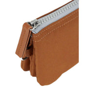 Roka Brown Carnaby Small Recycled Canvas Wallet