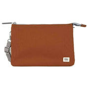 Roka Brown Carnaby XL Recycled Canvas Cross Body Bag