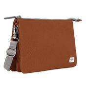 Roka Brown Carnaby XL Recycled Canvas Cross Body Bag