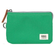 Roka Green Carnaby Small Recycled Canvas Wallet