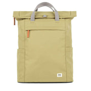 Roka Green Finchley A Large Recycled Canvas Backpack