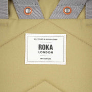 Roka Green Finchley A Large Recycled Canvas Backpack