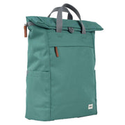 Roka Green Finchley A Large Sustainable Canvas Backpack