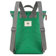 Roka Green Finchley A Medium Sustainable Canvas Backpack