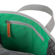 Roka Green Finchley A Medium Sustainable Canvas Backpack