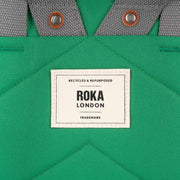 Roka Green Finchley A Medium Sustainable Canvas Backpack