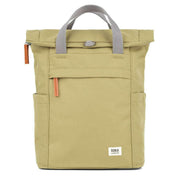 Roka Green Finchley A Small Recycled Canvas Backpack