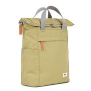 Roka Green Finchley A Small Recycled Canvas Backpack