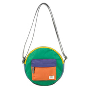 Roka Green Paddington B Small Creative Waste Colour Block Recycled Nylon Crossbody Bag