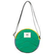 Roka Green Paddington B Small Creative Waste Colour Block Recycled Nylon Crossbody Bag