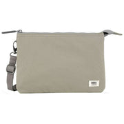 Roka Grey Carnaby XL Recycled Canvas Crossbody Bag