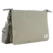 Roka Grey Carnaby XL Recycled Canvas Crossbody Bag