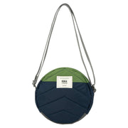 Roka Navy Paddington B Creative Waste Two Tone Recycled Nylon Crossbody Bag