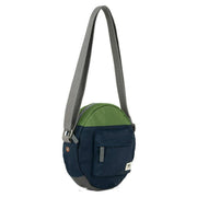 Roka Navy Paddington B Creative Waste Two Tone Recycled Nylon Crossbody Bag