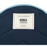 Roka Navy Paddington B Small Creative Waste Colour Block Recycled Nylon Crossbody Bag