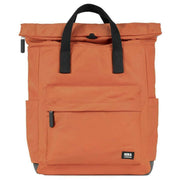 Roka Orange Canfield B Medium Black Label Recycled Nylon Backpack