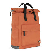 Roka Orange Canfield B Medium Black Label Recycled Nylon Backpack