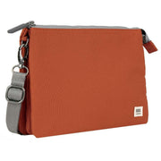 Roka Orange Carnaby XL Recycled Canvas Crossbody Bag