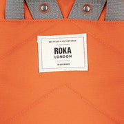 Roka Orange Waterhouse Medium Recycled Canvas Field Backpack