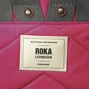 Roka Pink Bantry B Small Recycled Nylon Backpack