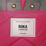 Roka Pink Canfield B Small Recycled Nylon Backpack