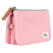 Roka Pink Carnaby Small Recycled Canvas Wallet