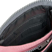 Roka Pink Carnaby Small Recycled Canvas Wallet