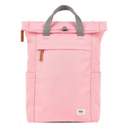 Roka Pink Finchley A Medium Sustainable Canvas Backpack