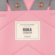 Roka Pink Finchley A Medium Sustainable Canvas Backpack