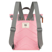 Roka Pink Finchley A Small Sustainable Canvas Backpack