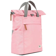 Roka Pink Finchley A Small Sustainable Canvas Backpack