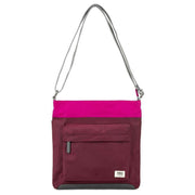 Roka Pink Kennington B Medium Creative Waste Two Tone Recycled Nylon Crossbody Bag