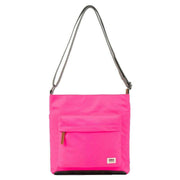 Roka Pink Kennington B Medium Recycled Nylon Crossbody Bag