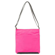 Roka Pink Kennington B Medium Recycled Nylon Crossbody Bag