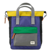 Roka Purple Bantry B Small Creative Waste Colour Block Recycled Nylon Backpack