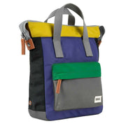 Roka Purple Bantry B Small Creative Waste Colour Block Recycled Nylon Backpack