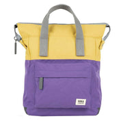 Roka Purple Bantry B Small Creative Waste Two Tone Recycled Canvas Backpack